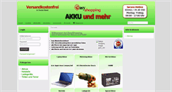 Desktop Screenshot of akku-und-mehr.de